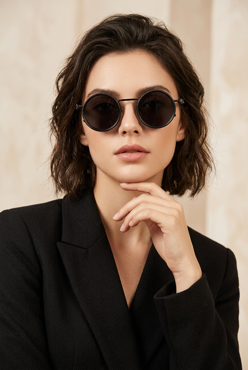 Óculos de Sol Polarizados ND9 Ajustáveis UV400 — Lentes Retro Unissexo com Escurecimento Regulável
