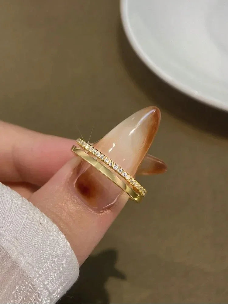 Anel em Prata de Lei 925 com Zircónia Brilhante para Mulher