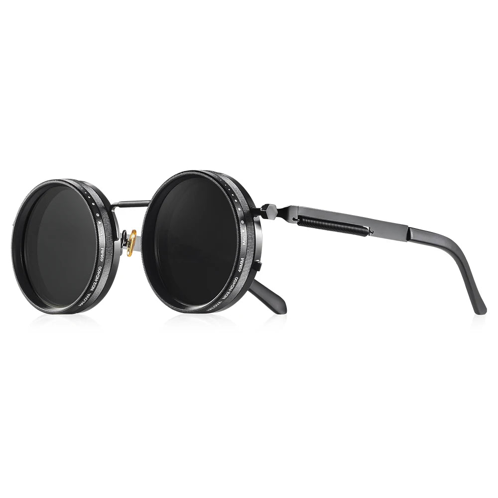 Óculos de Sol Polarizados ND9 UV400 Ajustável Retro Premium