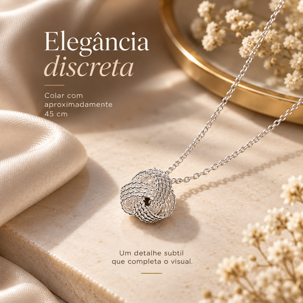 Colar do Conjunto EIRA com aproximadamente 45 cm